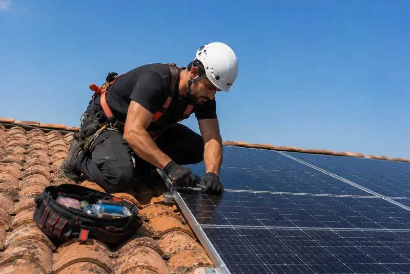 Maintenance et monitoring de panneaux solaires à Caudrot