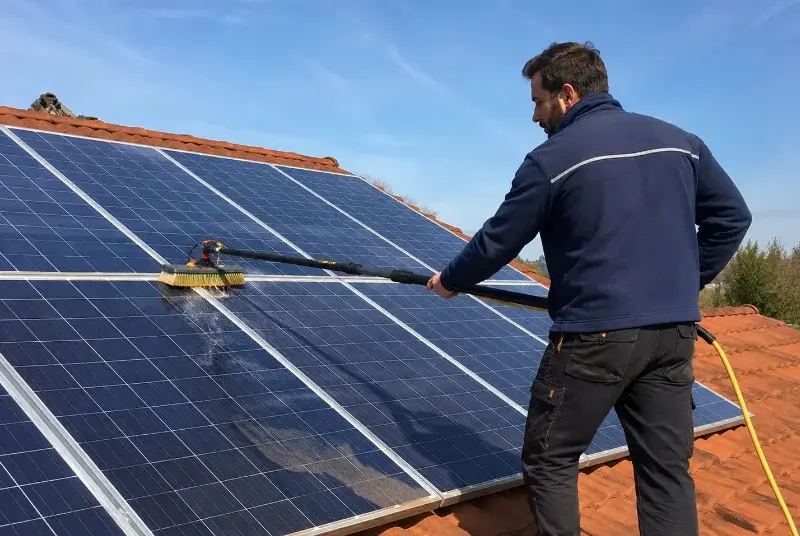 Nettoyage et entretien de panneaux solaires à Caudrot